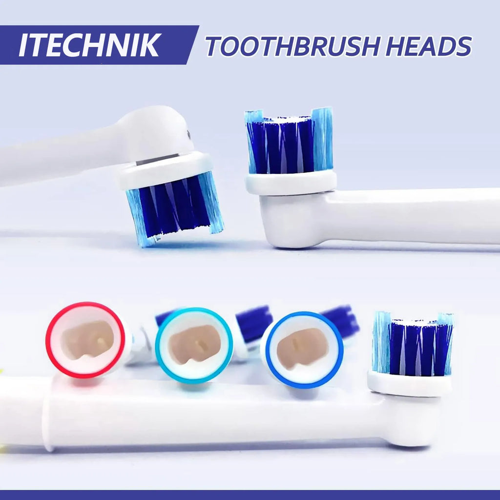 Replacement Brush Heads Compatible with OralB Braun- Pack of 8 Professional Electric Toothbrush Heads- Precision Refills for Ora