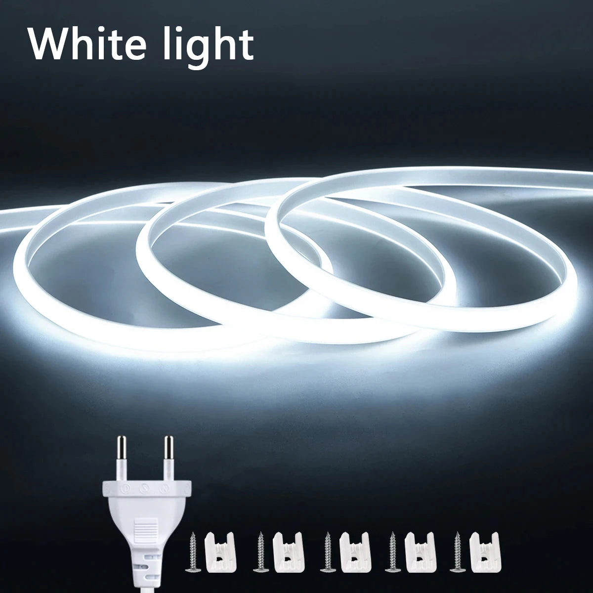 220V Cob LED Tape High Brightness COB LED Strip Waterproof 220V Flexible Ribbon for Room Bedroom Kitchen Outdoor Garden Lighting