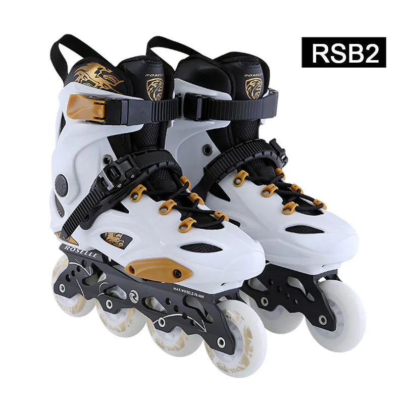 Original Roselle Size 35 to 46 Inline Roller Skates Professional Adult Kids Roller Skating Shoes Slalom Sliding FSK Patines