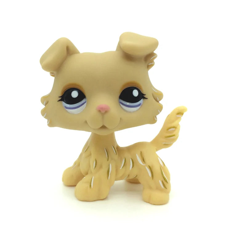 Pet Shop Lps Toys Standing Littlest Short Hair Cat #2291 White Pink Glitter kitty
