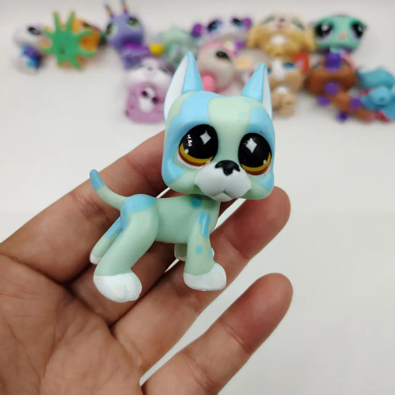 Original LPS Pet Toys Cute Animal Can Shake Head Kitten Collection Toys for Girls Christmas Birthday Gift