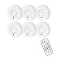 New Round Big Eye Lamp LED Under Cabinet Light USB Rechargeable Multicolor Night Light RGB Wine Cabinet Lamp with Remote Control