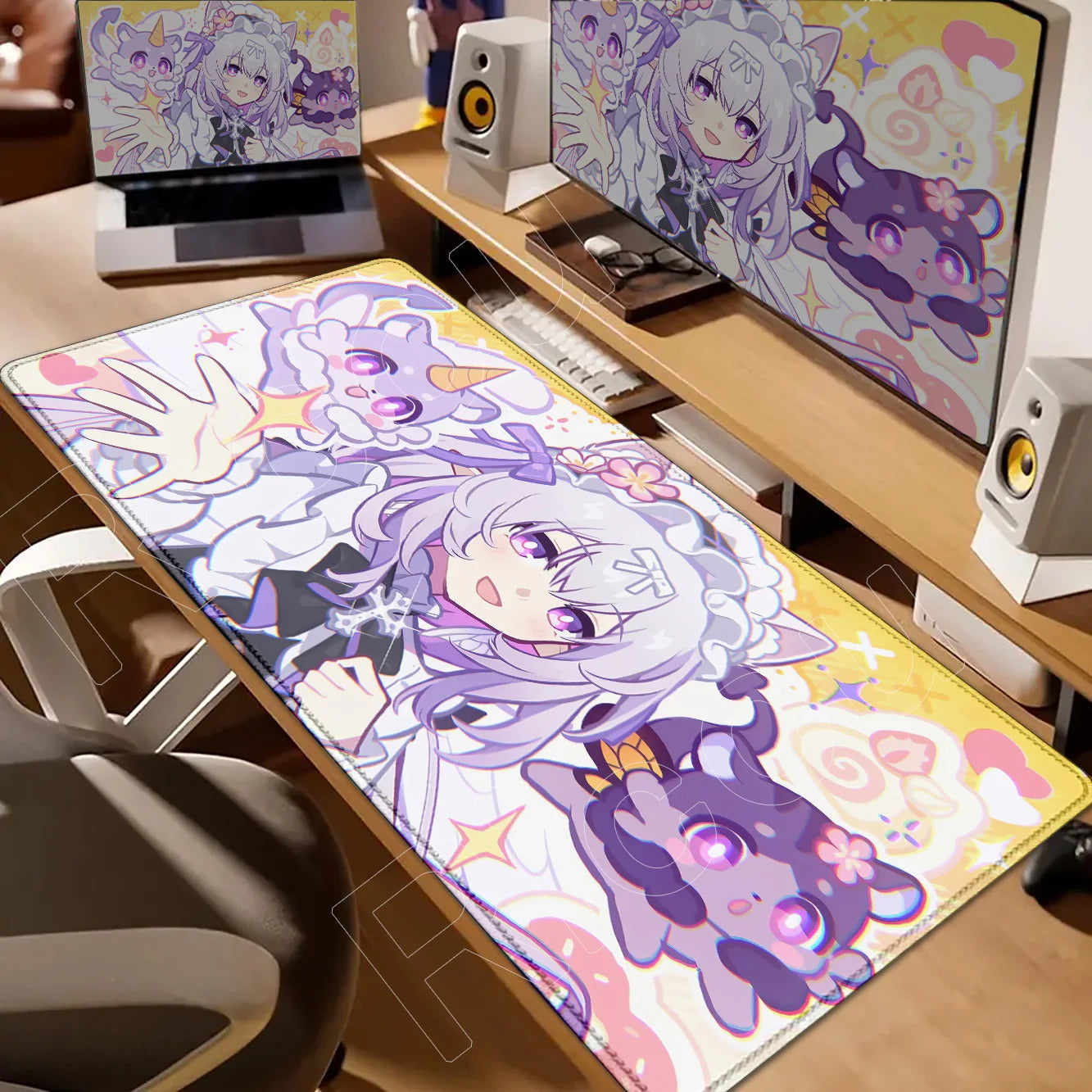 Castorice Evernight Cyrene Mouse Pad Honkai Star Rail Large Mousepad Computer Keyboard XXL Anime Pc Gaming Accessories Desk Mat