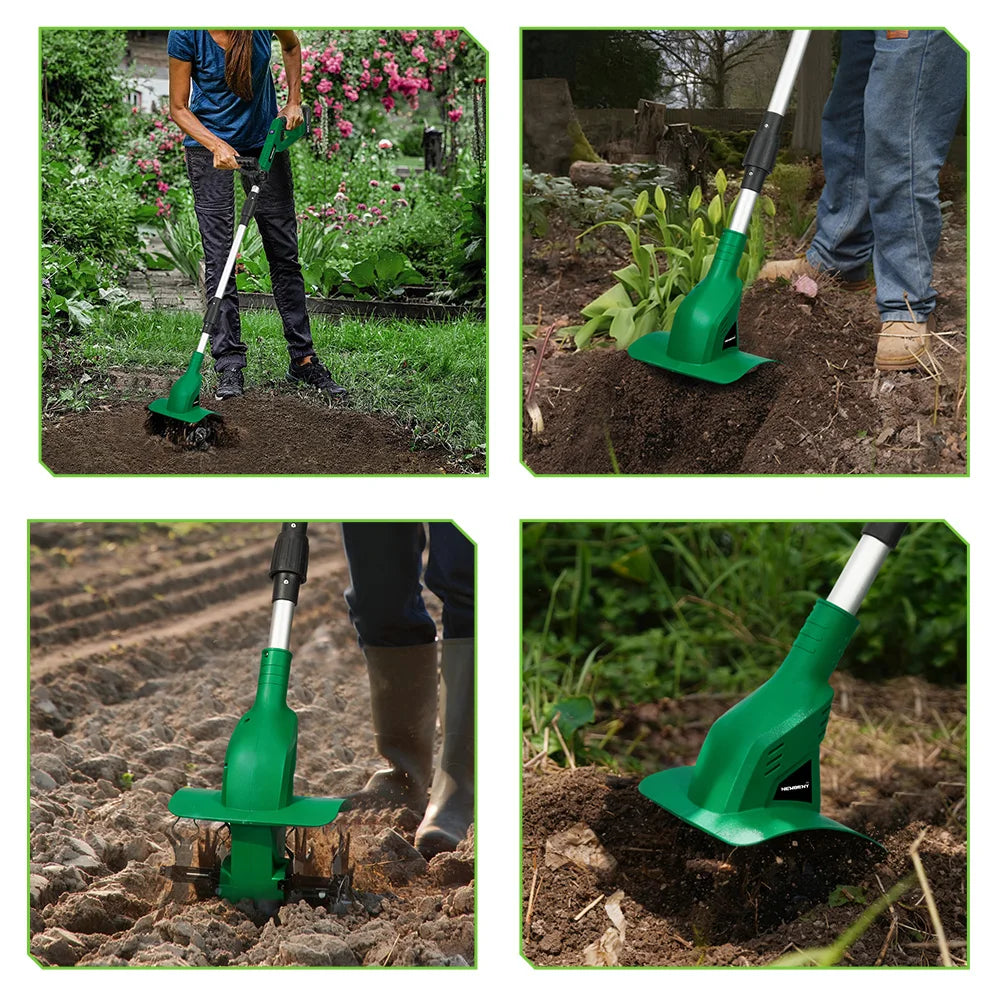 NEWBENY Electric Rototiller Tiller Cultivator Motocultor Cordless Scarifier Garden Tool For Makita 21V Battery Pin