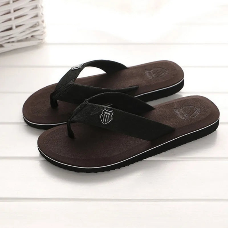 Men Slippers Big Size Summer Breathable Beach Leisure Shoes Slip On Mens Flip Flops Lightweight Soft Unisex Slipper Zapatillas