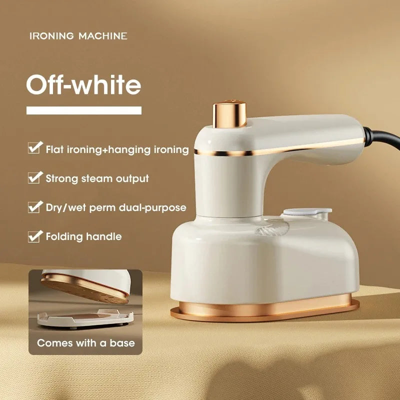 Portable Steam Iron Rotating Electric Iron No Harm to Clothes Dual Use Dry and Wet Design Essential Water Spray Iron for Travel