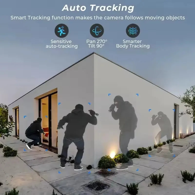 390EYES 4K 8MP WiFi Security Camera 4MP Indoor PTZ Camera Motion Detection Auto Tracking Two Way Audio Surveillance Cameras