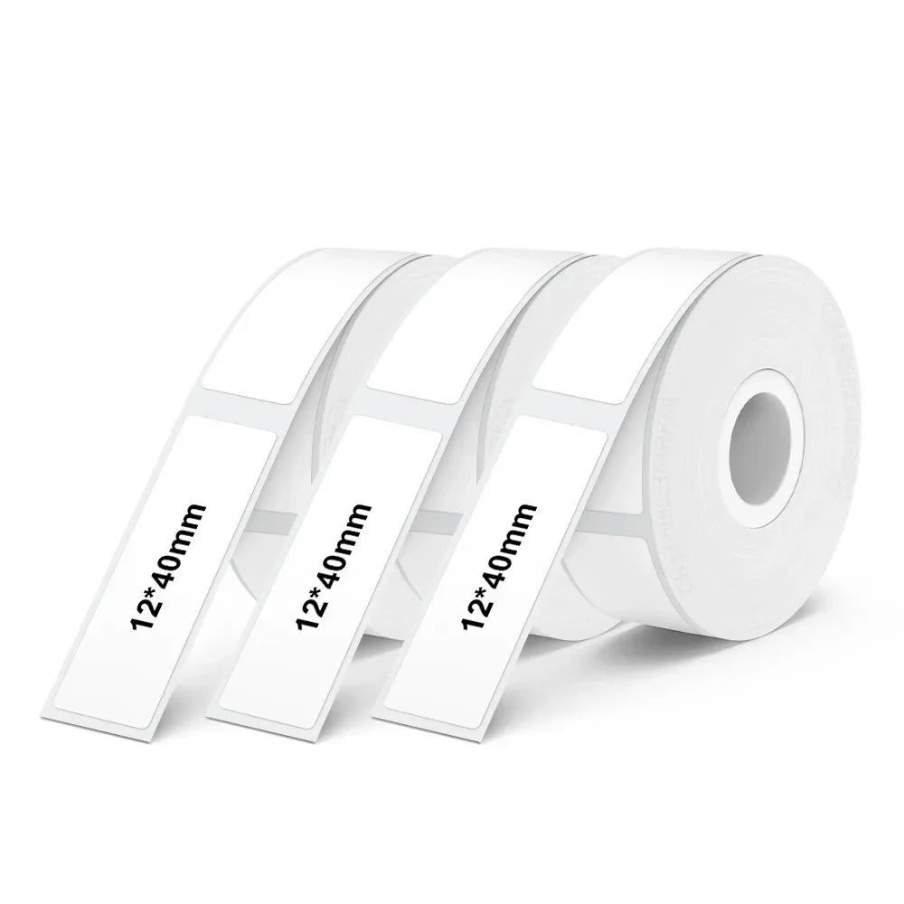 Marklife 12*40mm Thermal Label Sticker Compatible For Marklife P12 P15 M1 For Phomemo D30 Q30 DELI Q2 Labeller 160Pcs/Roll