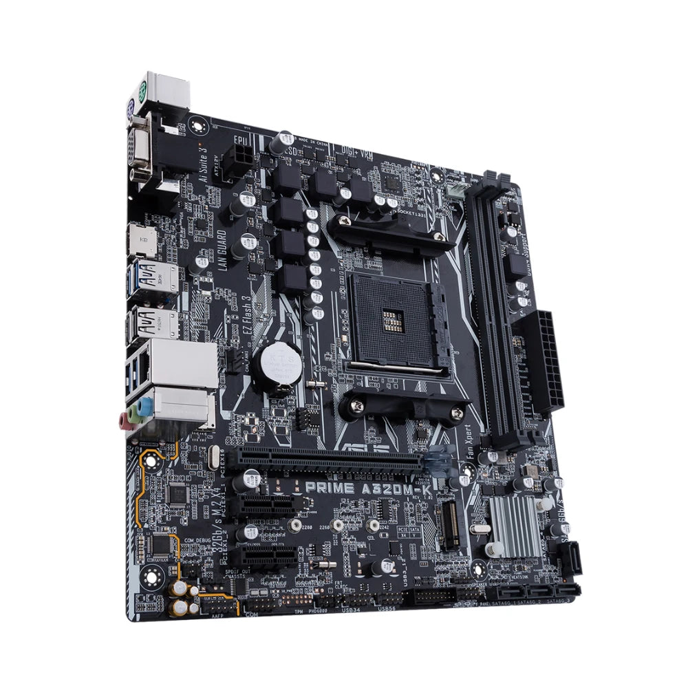ASUS PRIME A320M-K Motherboard AMD AM4 Support R5 5600 3500X R7 5700X 1800X R3 3200G R9 5950X CPU 4xDDR4 128GB HDMI DVI mATX