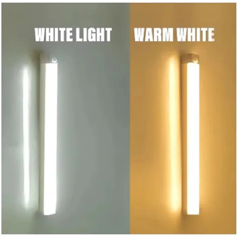 Rechargeable LED Bar Lights with Motion Sensor Dimmable Night Light Portable Induction Cabinet Lamp for Kitchen Room Type C