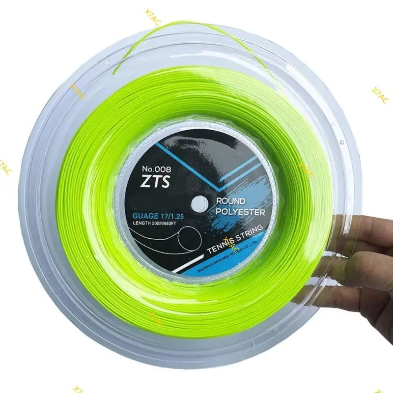 X7AC High Quality Polyester Tennis String Durability Smooth Round Tennis Strings for Improved Ball Speed and Spin