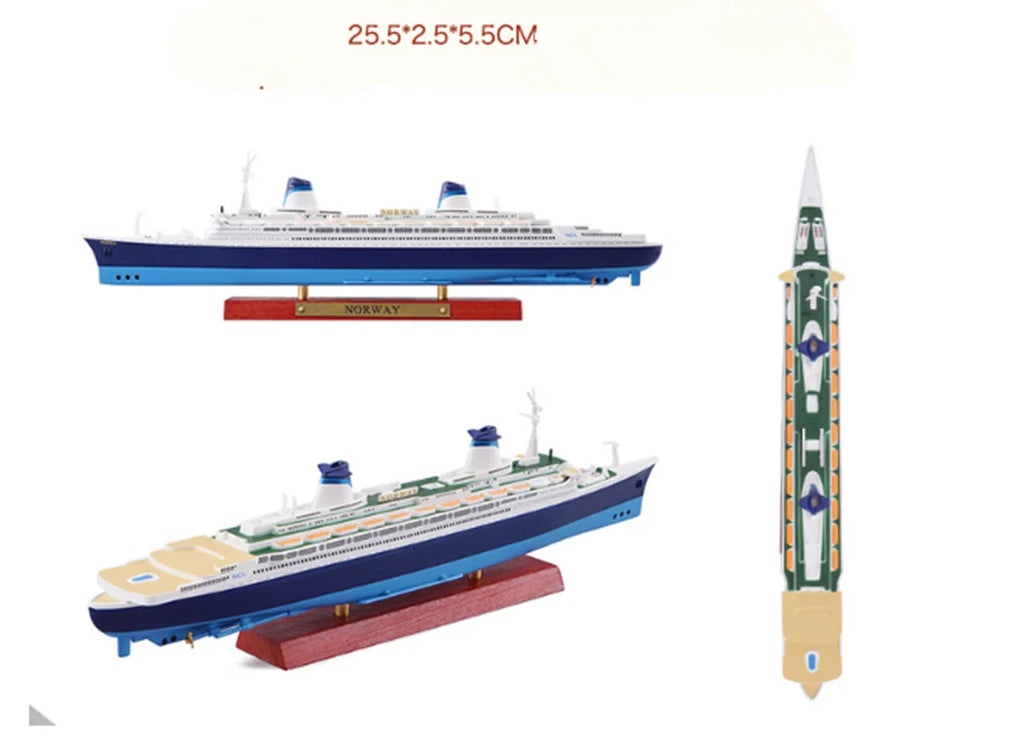 New product 1:1250 alloy cruise ship model,high-quality ship decorations,collectible gifts,wholesale