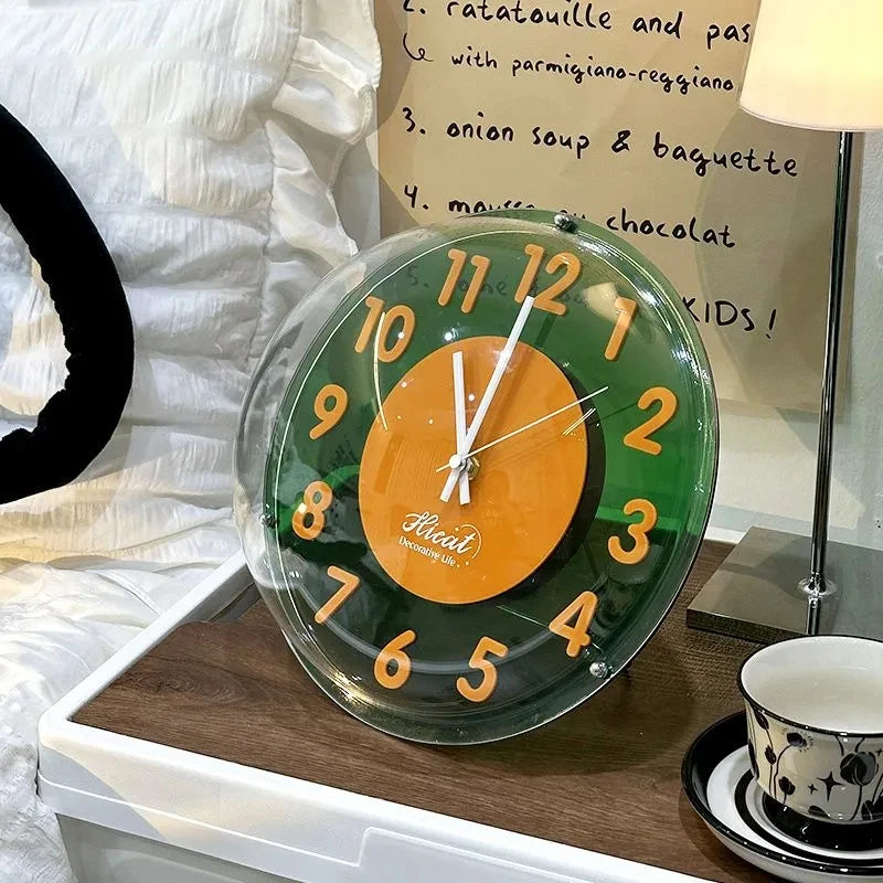 Dream Colorful Bubble Desk Clock Mute Online Celebrity Bedroom Table Clock Home Decorative Wall Hanging Clocks Watch