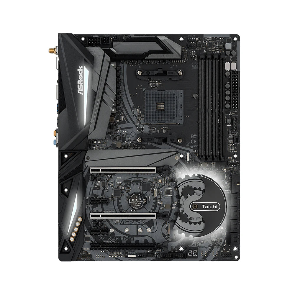 ASRock X470 Taichi Motherboard Supports AMD X470 Ryzen 9 5900X R7 5700X3D R5 5600G CPU 4xDDR4 3466MHz NVME M.2 AM4 Mainboard