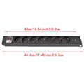 IEC-C14 Port PDU Power Strip with 2-10 Ways EU Outlet Socket  extend with network cabinet rack 2 USB charging