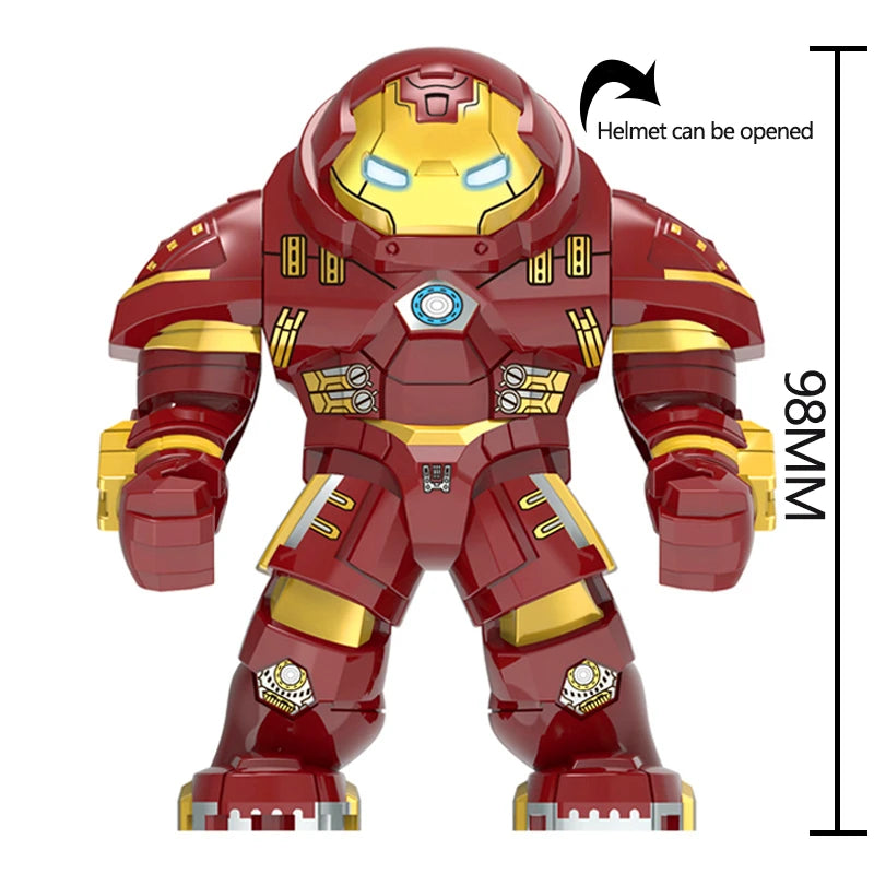 Heros Iron Tony Stark Hulkbuster Gauntlet War Machine Model MK85 Building Block Toys Bricks Gift For Kids