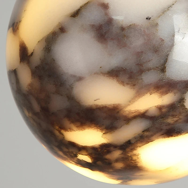 Natural Marble Ball Wall Lamp G9 Bulb Personalized Atmosphere Room Decoration Stone Sconce Stairs Parlor Kitchen