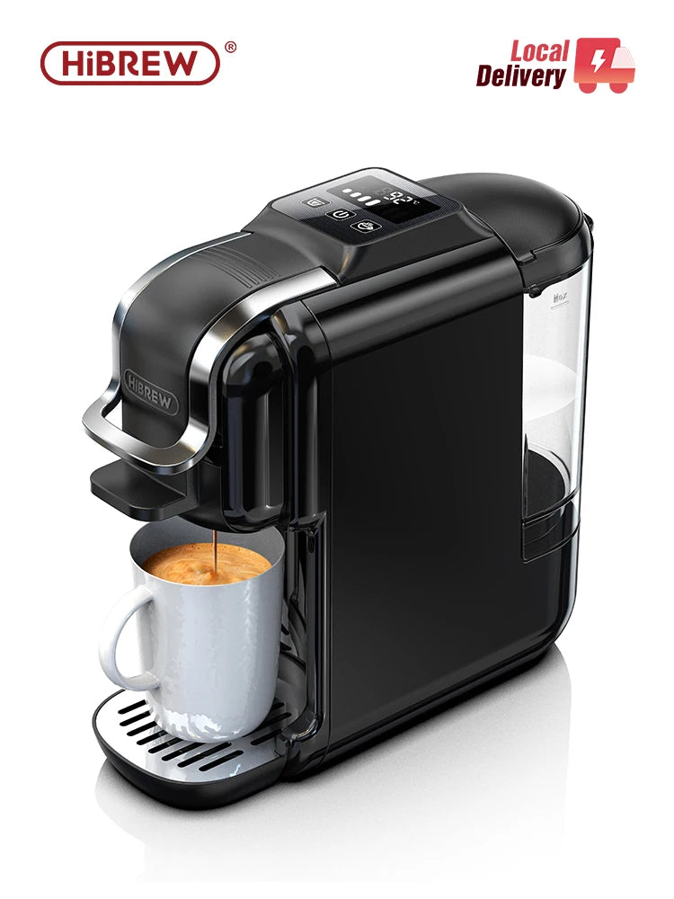 HiBREW 5in1 Capsule Coffee Machine Hot/Cold Espresso Cafetera Cappuccino Coffee Maker Lavaza Dolce Gusto Nespresso Powder H2C