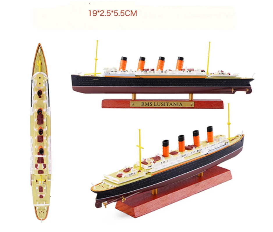 New product 1:1250 alloy cruise ship model,high-quality ship decorations,collectible gifts,wholesale