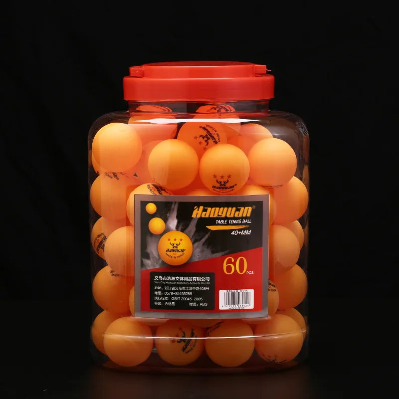ABS New Material Barrel Pack of 60 Table Tennis Balls, 40+Mm Training Durable Table Tennis Ball