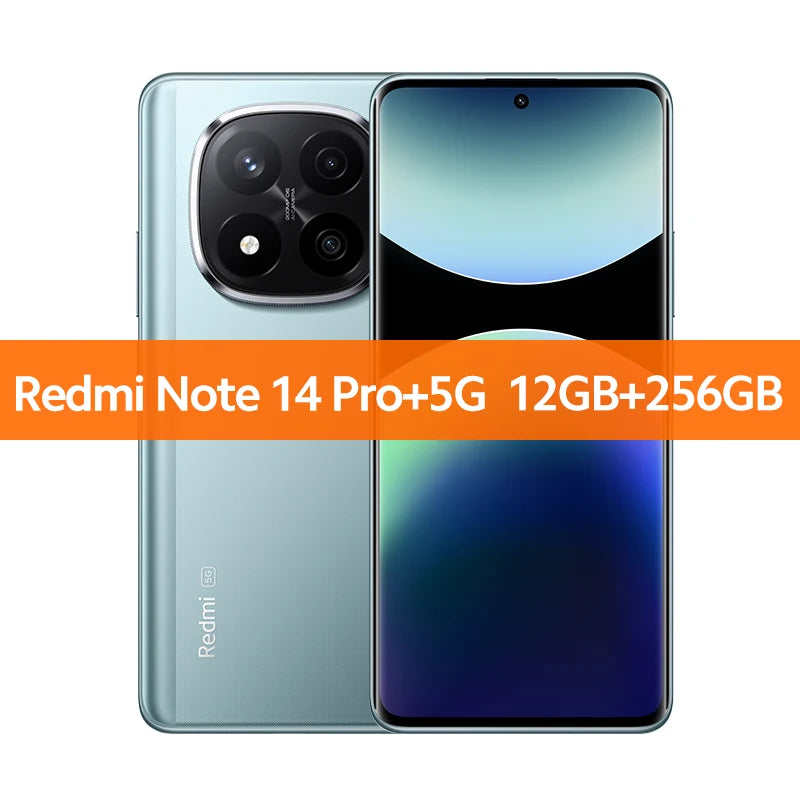 Global version Xiaomi Redmi Note 14 Pro+ 5G Smartphone 200MP AI camera Snapdragon® 7s Gen 3 120W HyperCharge 6.67 AMOLED display