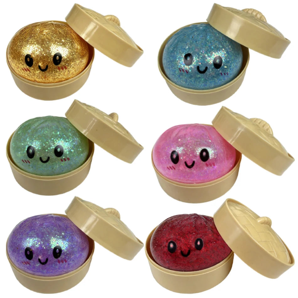 Dumpling stress relief toy, soft and cute, realistic, super soft slow rebound squishy toy, venting gadget for adults and student
