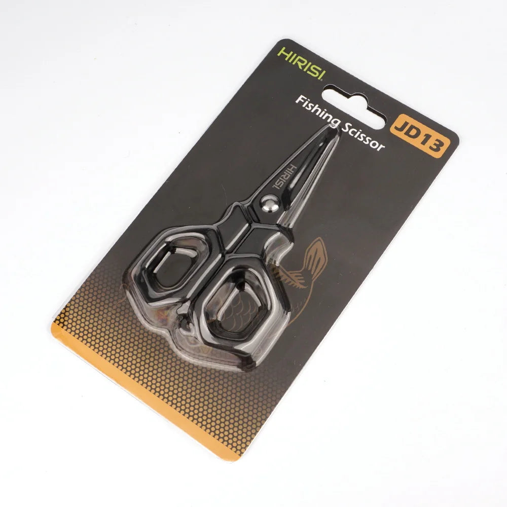 Hirisi Carp Fishing Scissors Stainless Steel Rust-Proof Scissor Fishing Line Cutter for Braid/PE Line Fishing Pliers Tools JD13