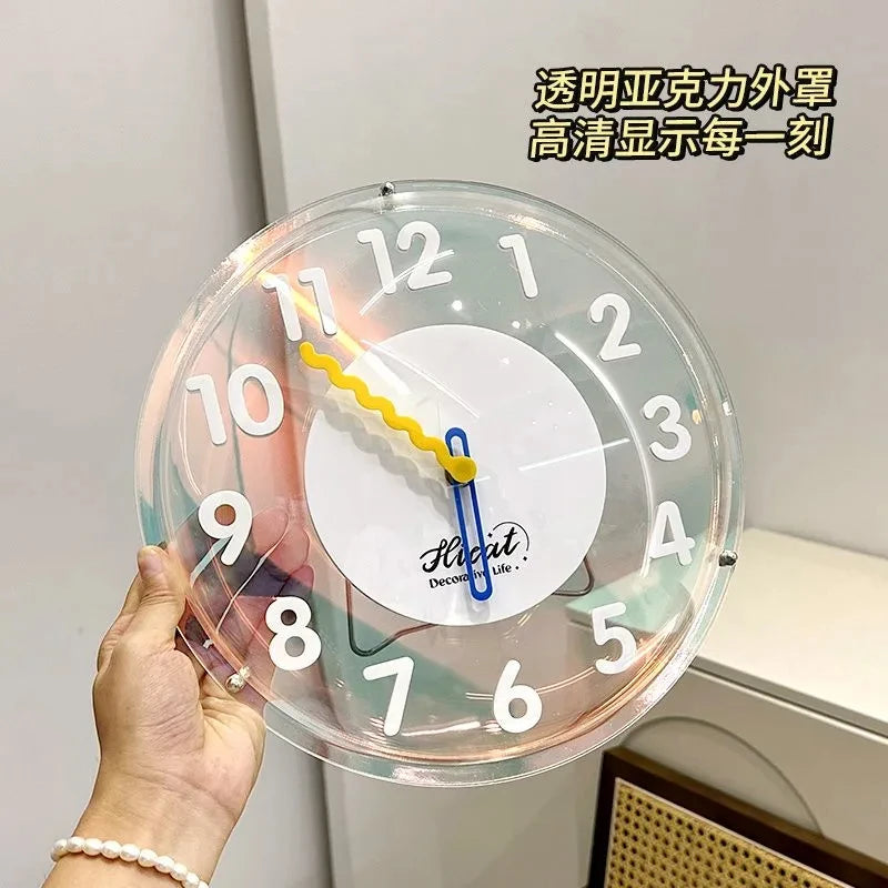 Dream Colorful Bubble Desk Clock Mute Online Celebrity Bedroom Table Clock Home Decorative Wall Hanging Clocks Watch