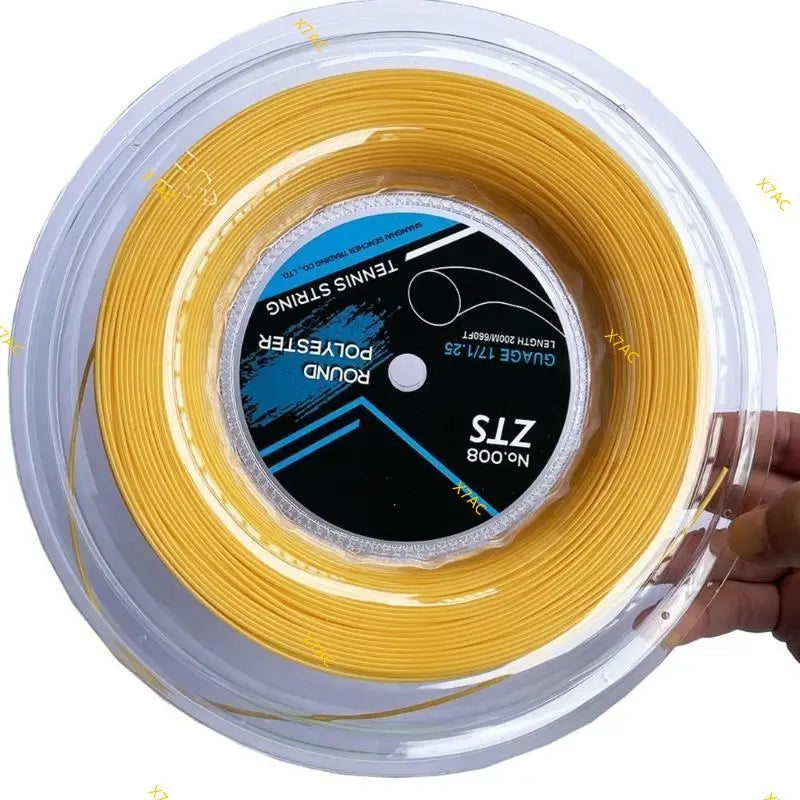 X7AC High Quality Polyester Tennis String Durability Smooth Round Tennis Strings for Improved Ball Speed and Spin