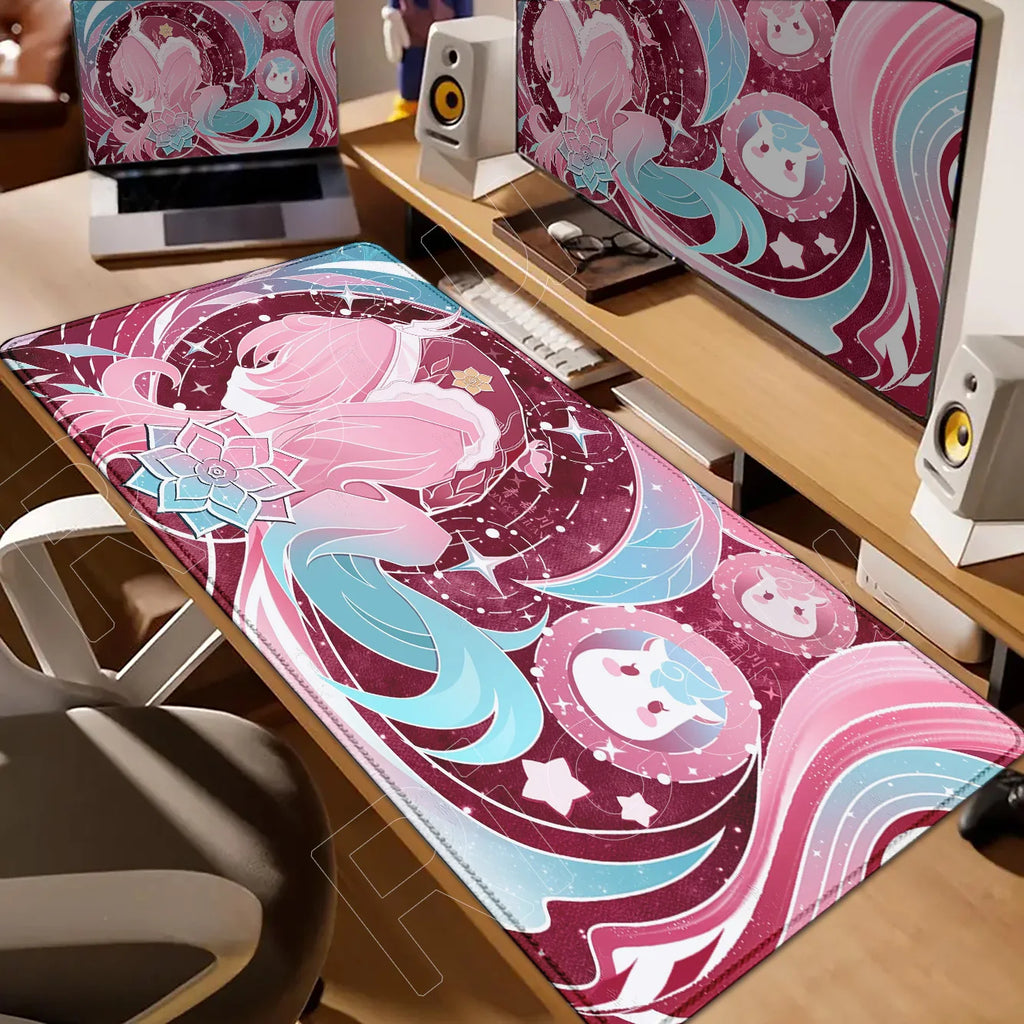 Castorice Evernight Cyrene Mouse Pad Honkai Star Rail Large Mousepad Computer Keyboard XXL Anime Pc Gaming Accessories Desk Mat