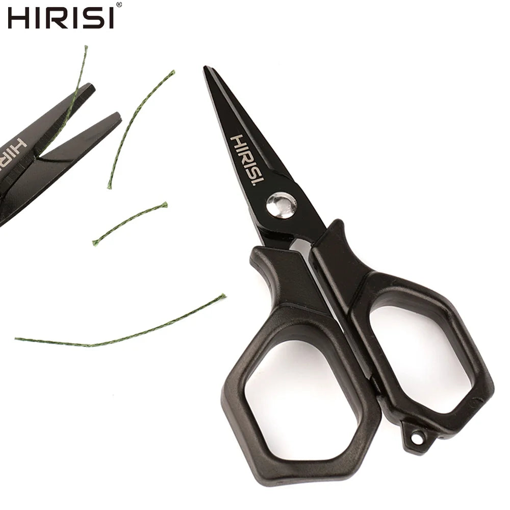 Hirisi Carp Fishing Scissors Stainless Steel Rust-Proof Scissor Fishing Line Cutter for Braid/PE Line Fishing Pliers Tools JD13