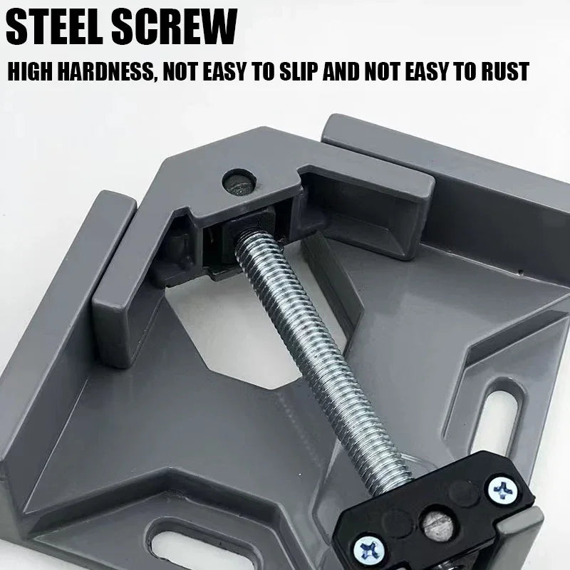 Right Angle Clamp Picture Frame Corner Clamp with Adjustable Aluminum Alloy Swing Jaw Quick Grip Bar Clamps Woodworking Tool