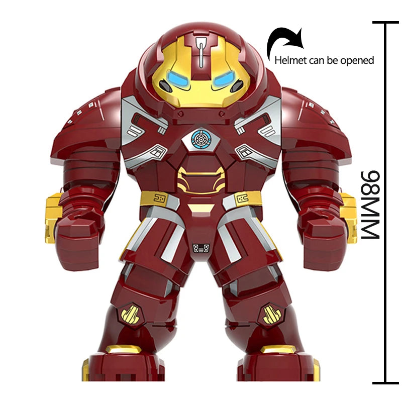Heros Iron Tony Stark Hulkbuster Gauntlet War Machine Model MK85 Building Block Toys Bricks Gift For Kids
