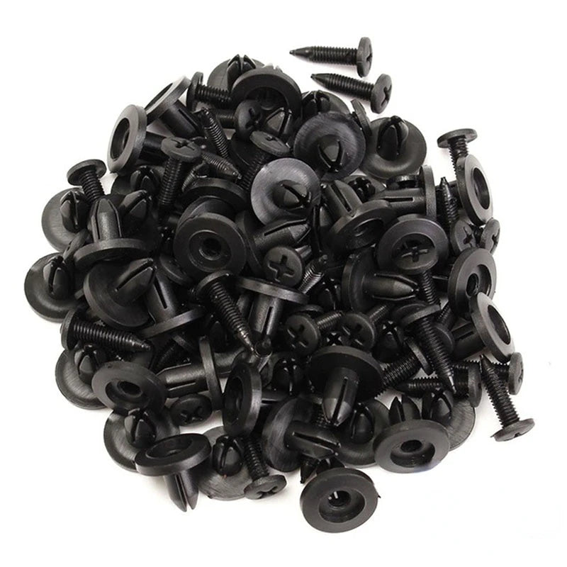Car clip 100pcs hybrid clip plastic clip mixed car clip rivet fender fixing screw