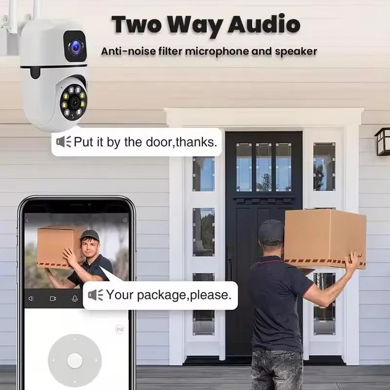 390EYES 4K 8MP WiFi Security Camera 4MP Indoor PTZ Camera Motion Detection Auto Tracking Two Way Audio Surveillance Cameras