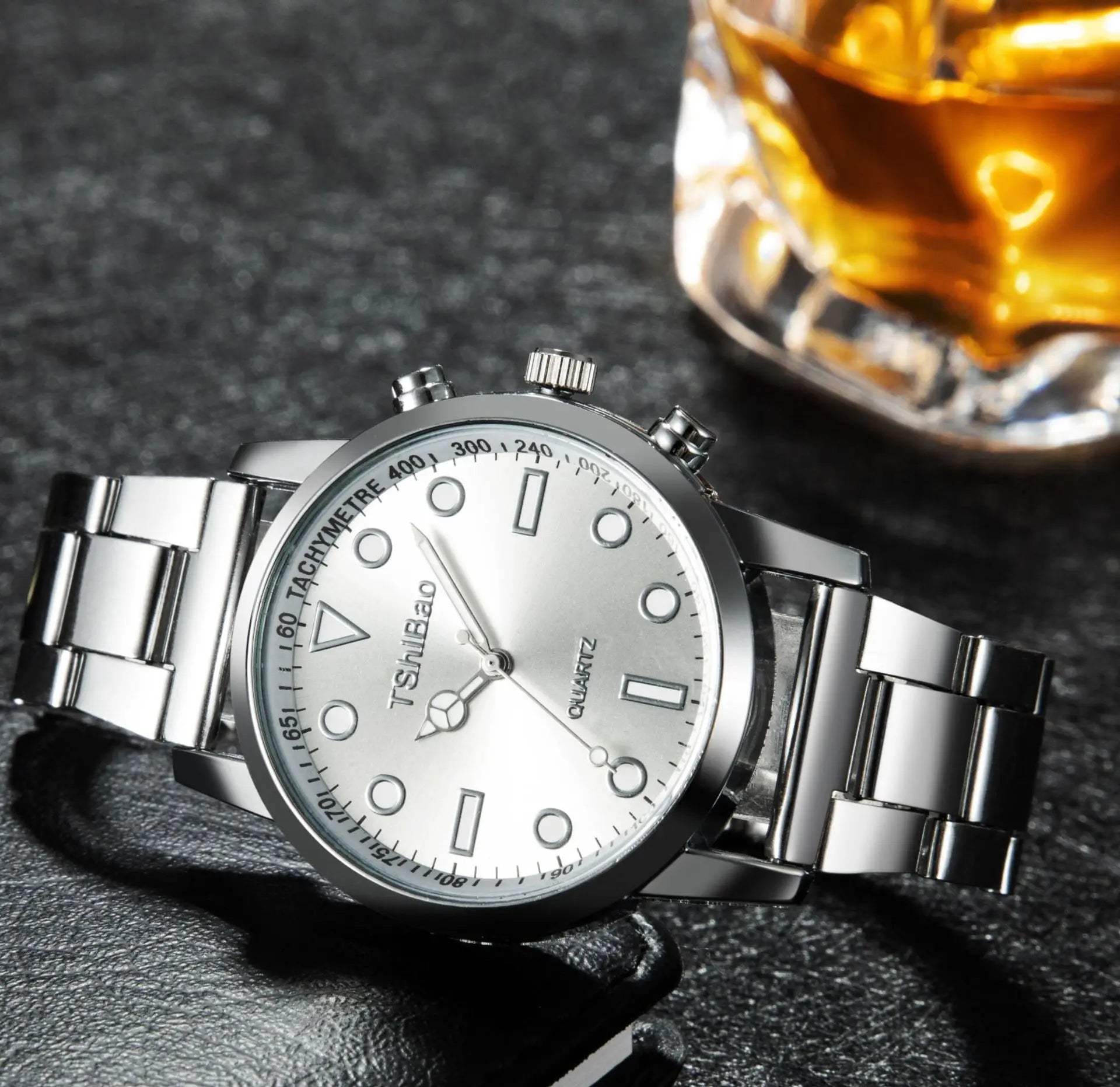 Luxury Wrist Watches for Man Fashion Analog Quartz Watch Stainless Steel Strap Male Watch Casual Digital Bracele Watch