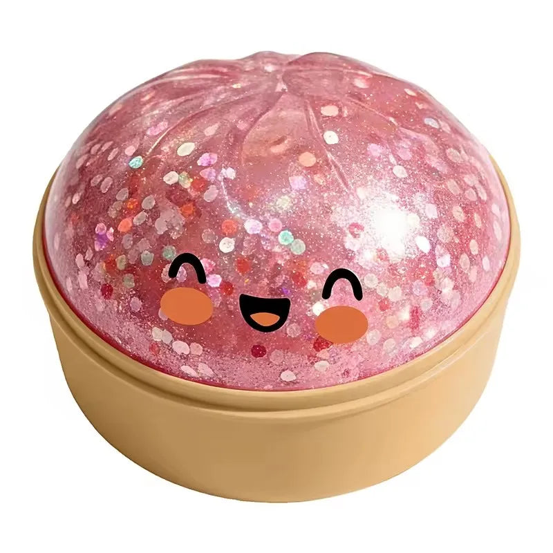 Dumpling shaped pressure reducing simulation ball, with a soft and slow bouncing touch, suitable for decompression, office and h