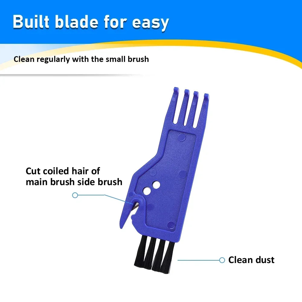 Universal Clean Brush For Xiaomi For IRobot For Conga 360 For Eufy For ILife For Ecovacs Deebot For Dreame Vacuum Accessories