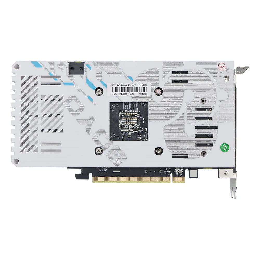 AMD Radeon RX6500XT 4GB Gaming Graphics Card SOYO GDDR6 Memory PCIE4.0x4 Desktop Computer Video Cards HDMI DP 64Bit 6pin ATI 6NM