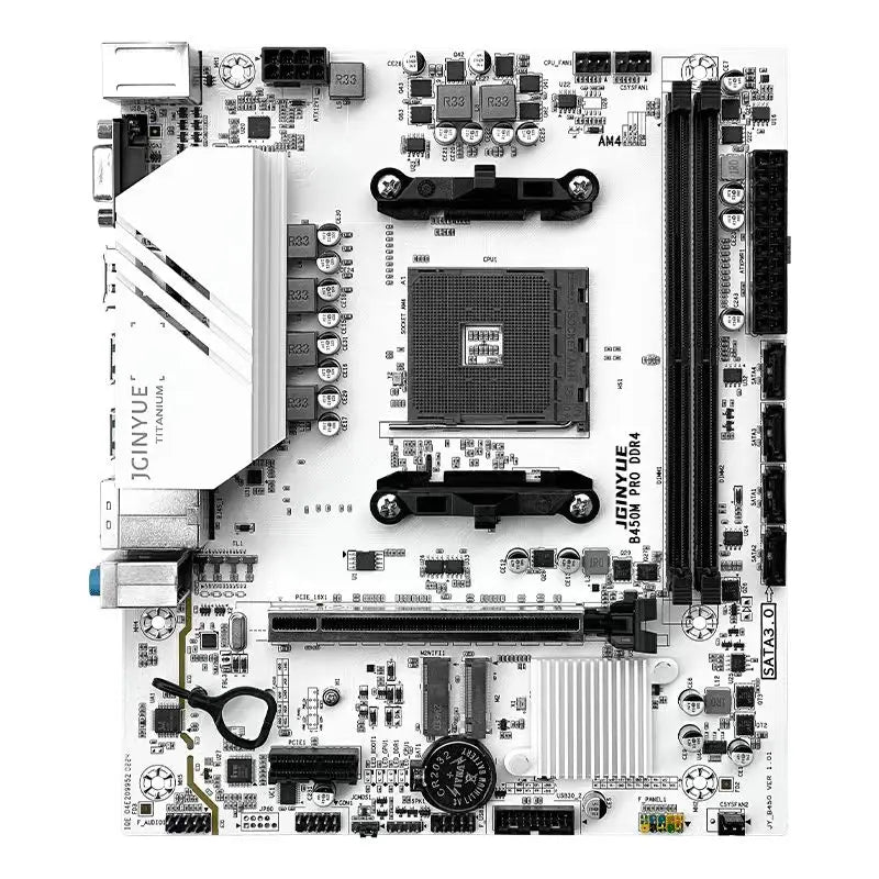 JGINYUE B450 AM4 Motherboard M-ATX supports AMD Ryzen2000-5000 series CPU EXPO DDR4 RAM Desktop PC B450M PRO ARGB