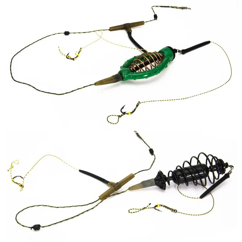 Fishing Bait Cage Fish Bait Lure Copper Trap Basket Feeder Holder  Carp Catfish Feeder Cage 30g,40g,50g,60g Fishing Bait Cage