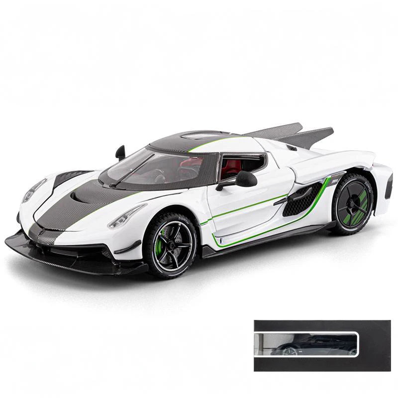 1:24 Jesko Absolut Supercar Alloy Metal Diecast Model Car Auto Accessories Store Central Control Screen Interior Ornaments Gifts