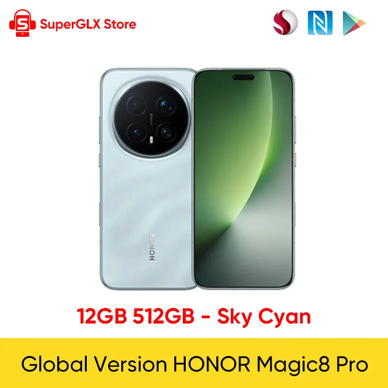 Global Version HONOR Magic8 Pro 5G Smartphone Snapdragon 8 Elite Gen 5 6.71" OLED Display 7100mAh 100W SuperCharge Support eSIM