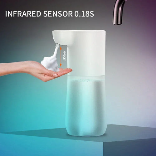 600ml Touchless Automatic Soap Dispenser 1200mah Frosted Intelligent Foam Machine Infrared Sensor For Hand Washing