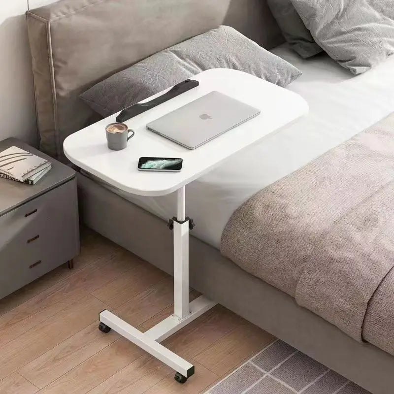 Laptop Sofa Desk Mobile Rolling Adjustable Height Angle Overbed Food Tray Stand Table