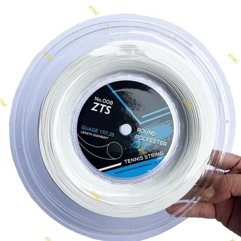 X7AC High Quality Polyester Tennis String Durability Smooth Round Tennis Strings for Improved Ball Speed and Spin