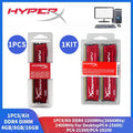 1Pcs/1Kit Hyperx RAM DDR4 Memoria 16GB 8GB 4GB 3200MHz 2666MHz 2400MHz 1.2V Desktop Memory PC4-25600 21300 19200 DIMM 288pin