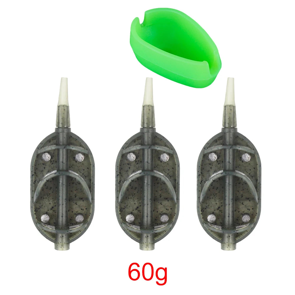 Hirisi Carp Fishing Method Feeder Cage 30g/40g/50g/60g QuickRelease Bait Cage Basket Bait Fishing Tackle Accessories