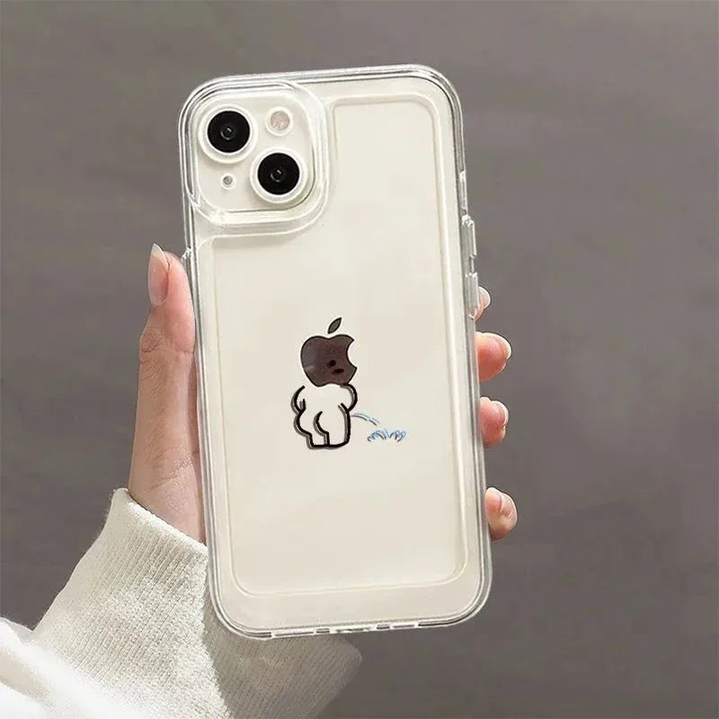 Funny Matchman Paired Couple Phone Case For iPhone 16 15 14 Plus 13 16 17 12 11 14 Pro MAX 17 Air 16E Shockproof Phone Cover