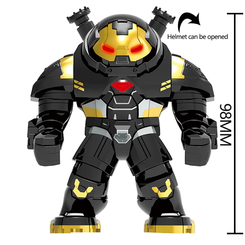 Heros Iron Tony Stark Hulkbuster Gauntlet War Machine Model MK85 Building Block Toys Bricks Gift For Kids